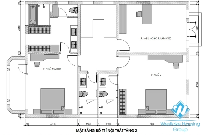 Spacious house with swimming pool for rent in Tay Ho, Hanoi